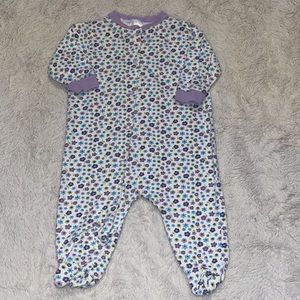 (2 for $10) gerber floral footie/ sleeper